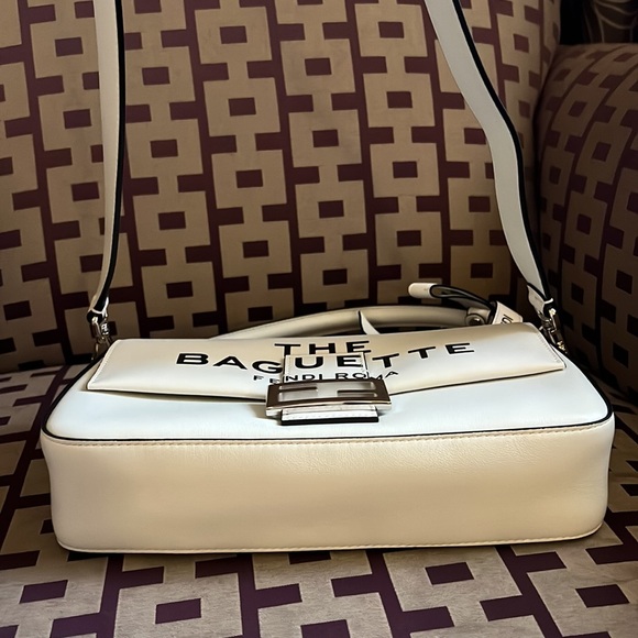 Fendi x marc jacobs limited edition FF leather medium NM baguette bag NEW - Picture 10 of 16